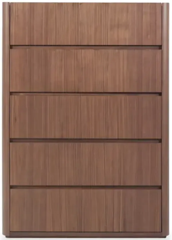 Nomad 5-Drawer Chest in Walnut