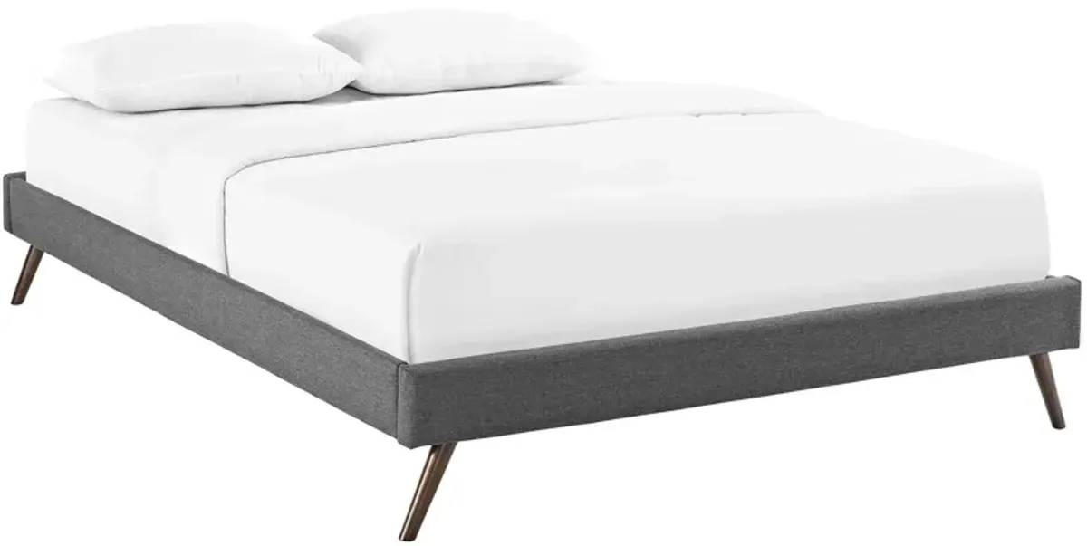 Modway - Loryn Queen Fabric Bed Frame with Round Splayed Legs