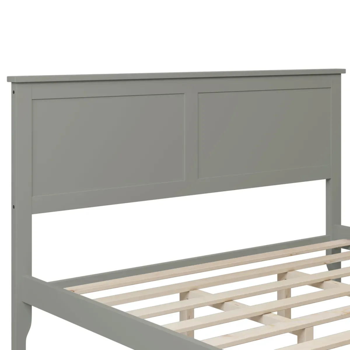 Modern Solid Wood Queen Platform Bed