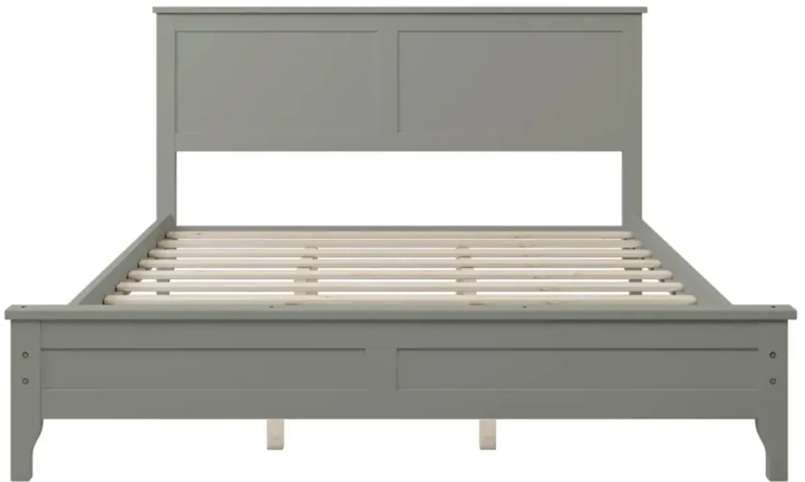 Modern Solid Wood Queen Platform Bed