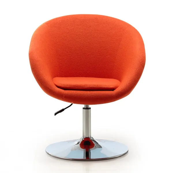 Hopper Orange Swivel Accent Chairs (Set of 2)
