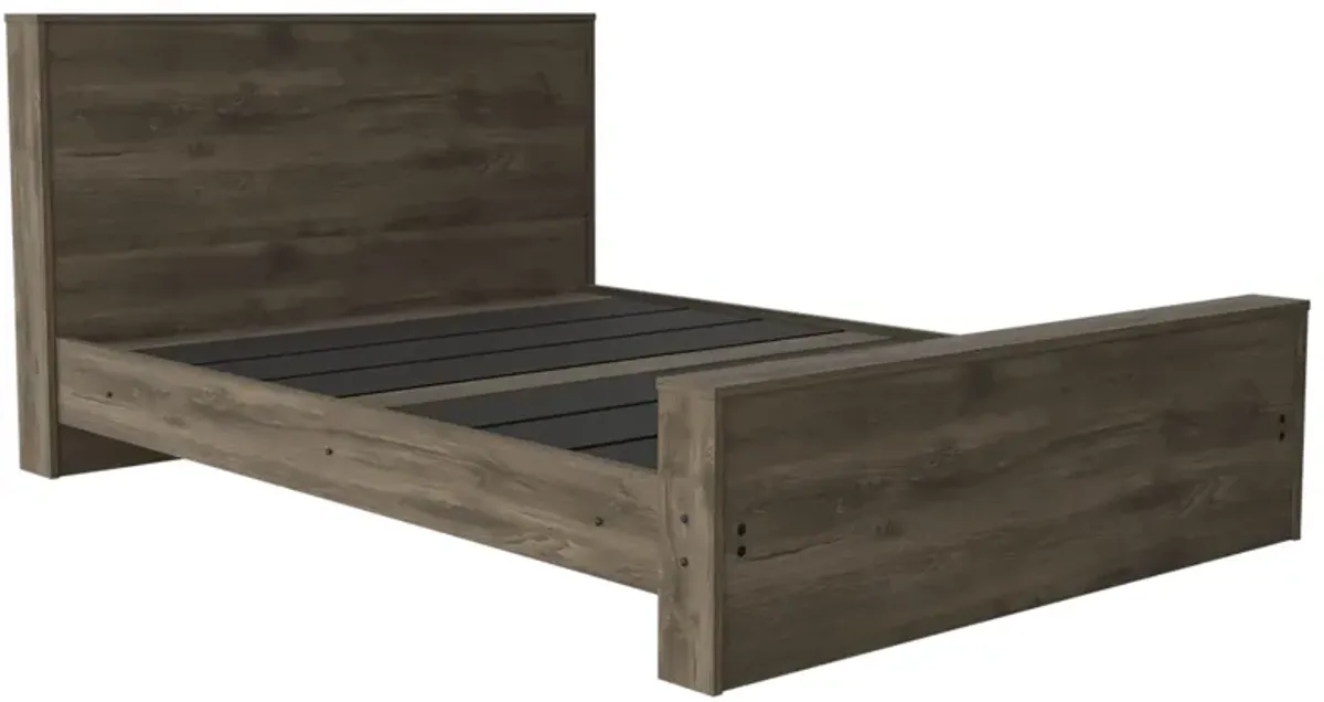 Full Size Bed Base Forum, Bedroom, Dark Brown