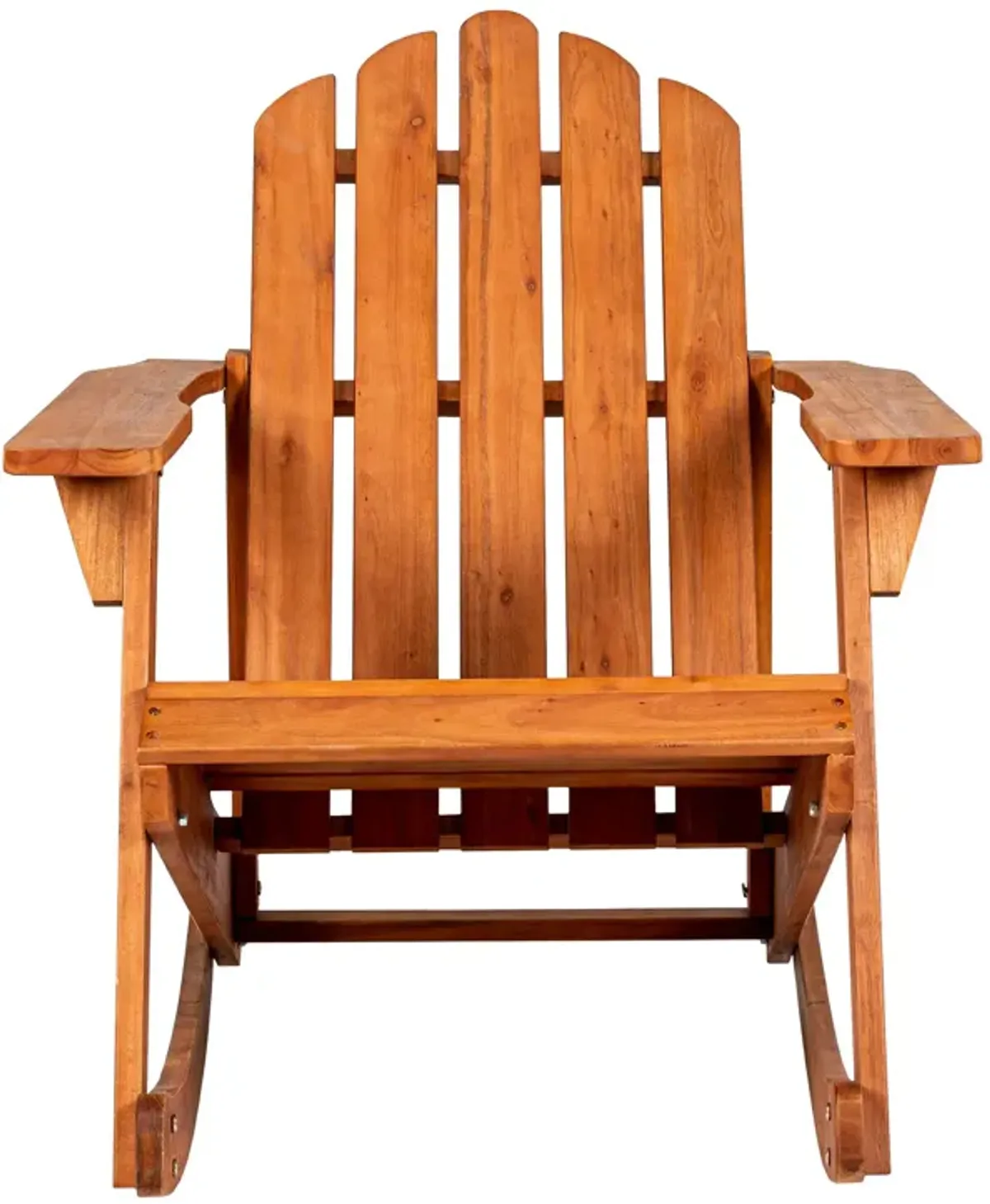 Kiawah Outdoor Patio Classic Acacia Wood Adirondack Rocking Chair