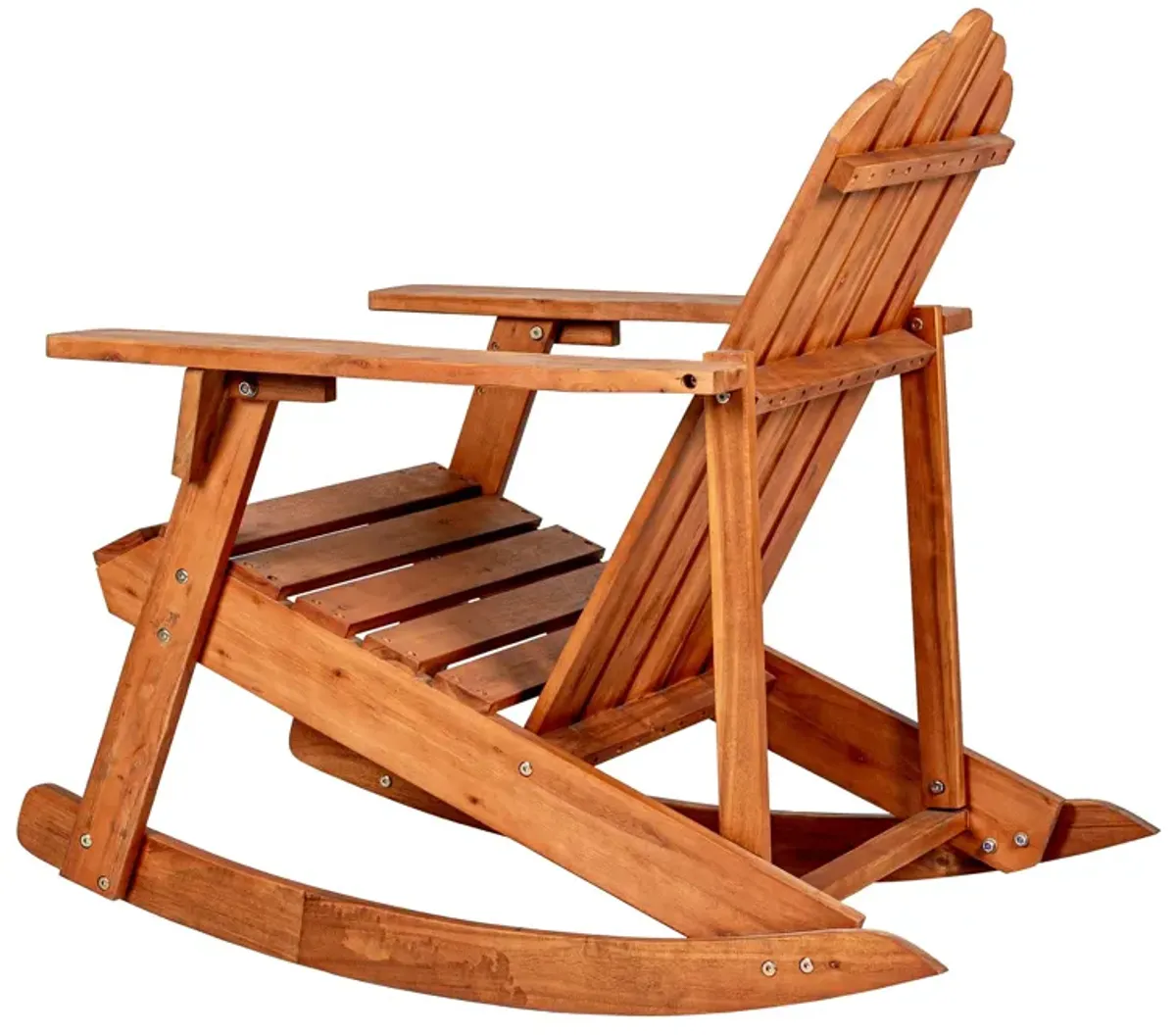 Kiawah Outdoor Patio Classic Acacia Wood Adirondack Rocking Chair