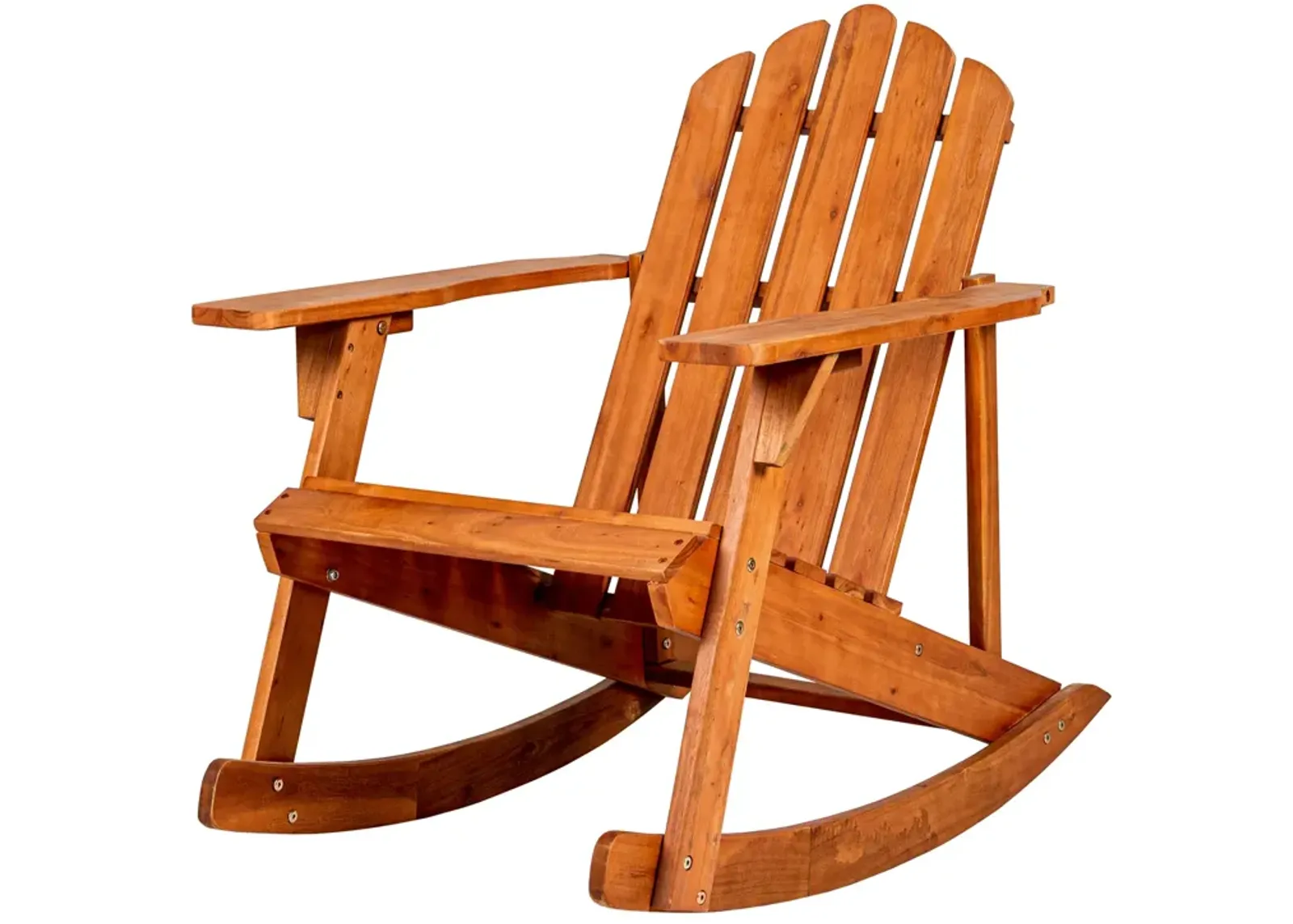 Kiawah Outdoor Patio Classic Acacia Wood Adirondack Rocking Chair