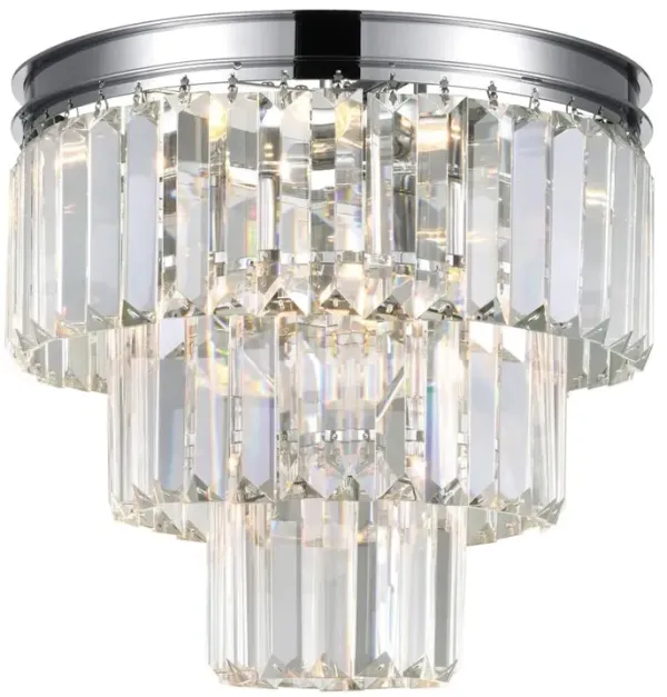 CWI Lighting Weiss 8 Light Flush Mount With Chrome Finish