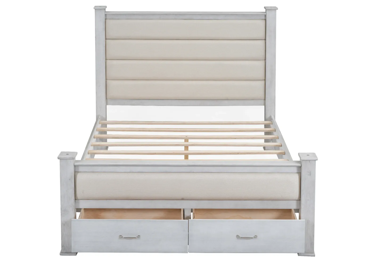 Merax Platform Bed with Upholstered Headboard