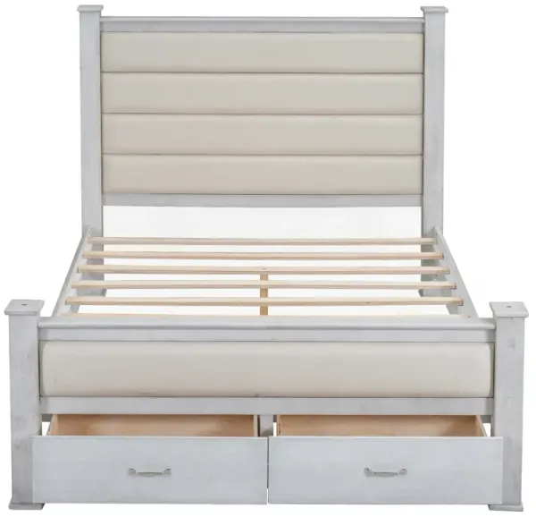 Merax Platform Bed with Upholstered Headboard