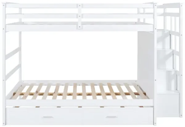 Merax Full Bunk Bed with Twin Size Trundle