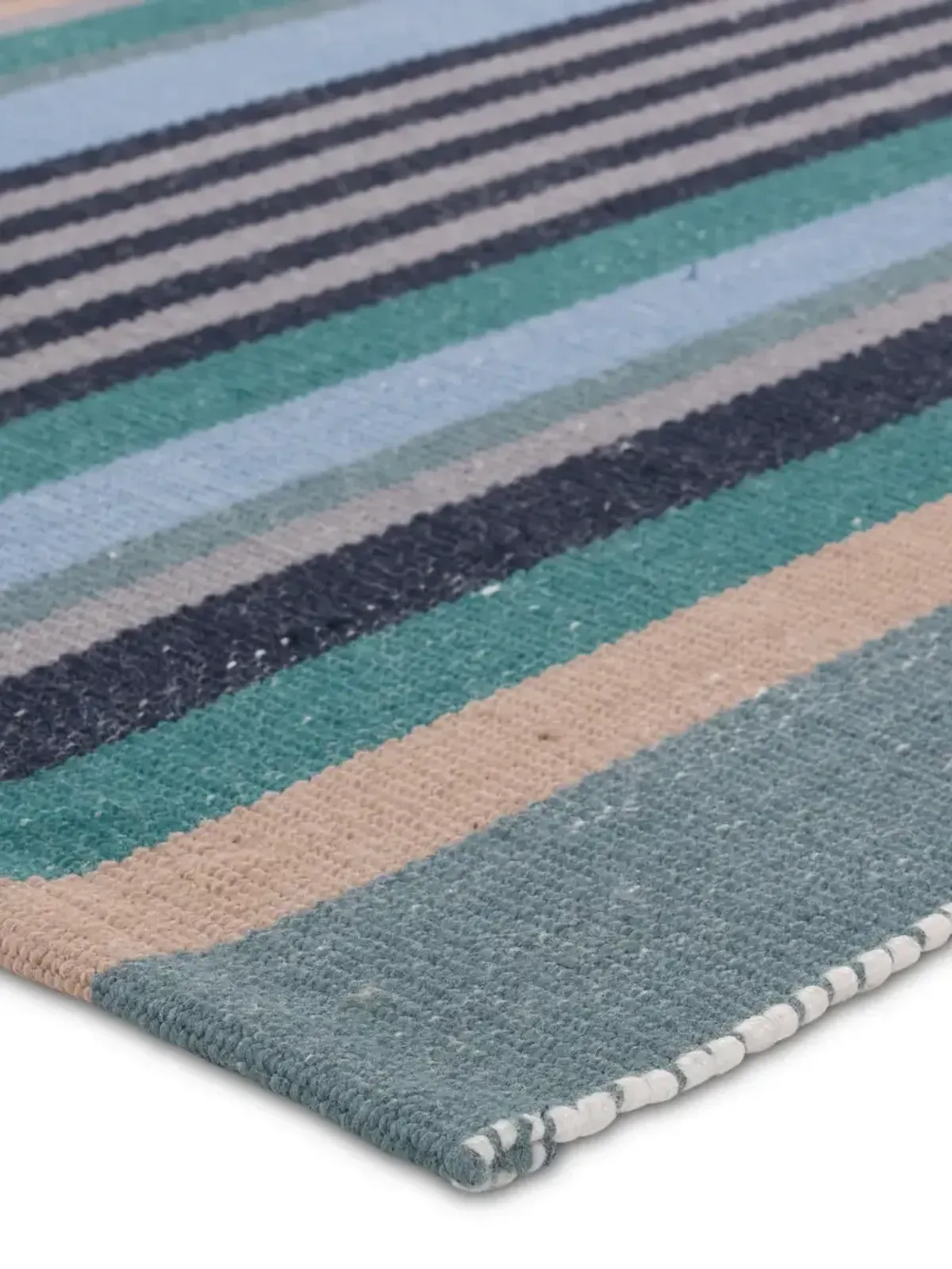 Mazarro Sergio Blue 3' x 8' Runner Rug