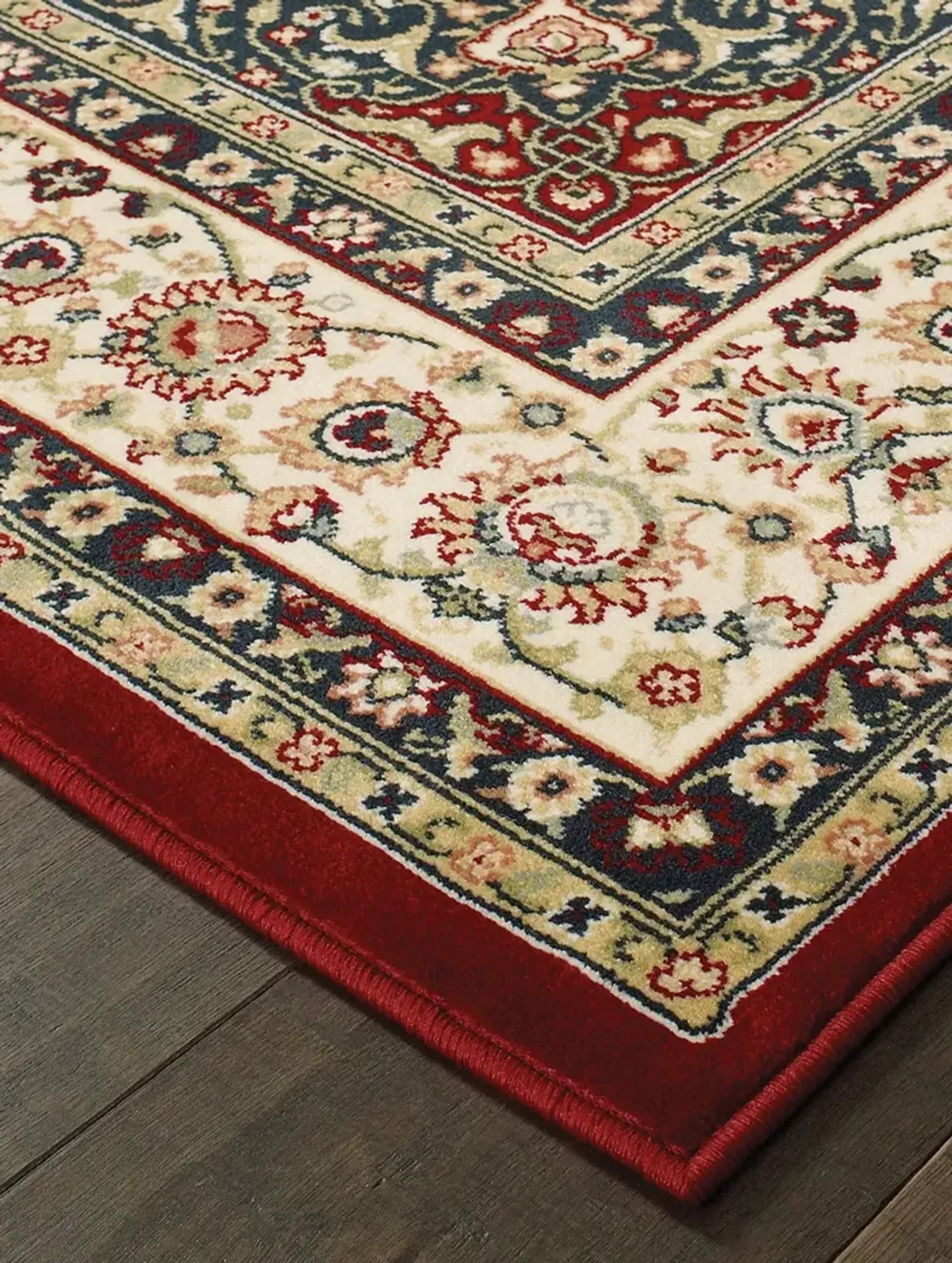 Kashan 5'3" x 7'6" Red Rug