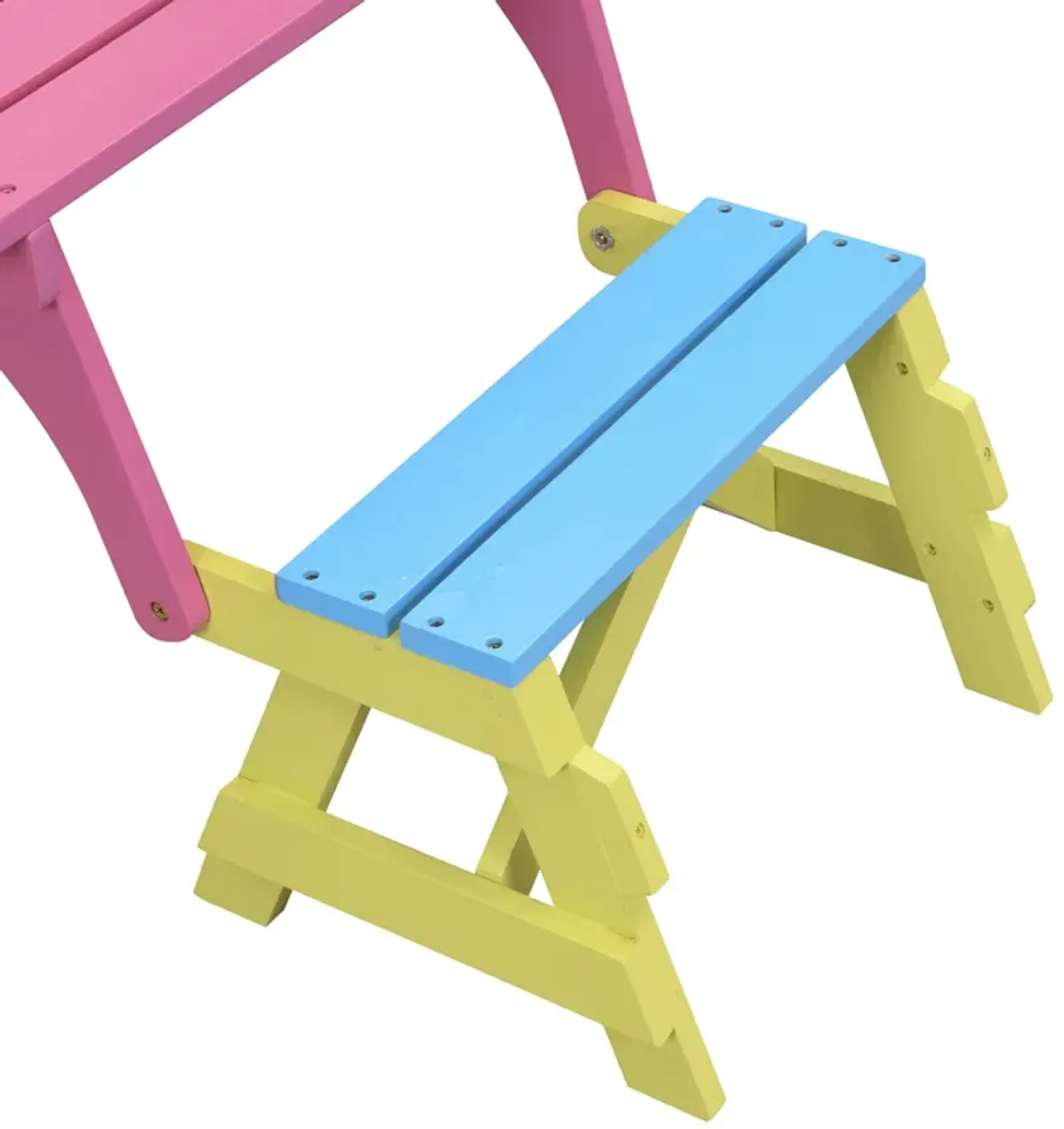 KID'S MULTI-FUNCTIONAL ARM CHAIR,TABLE+ 2 BENCHES (All-in-one)