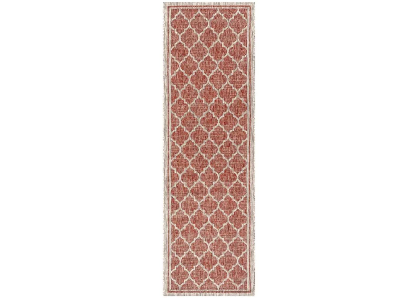 Trebol Moroccan Trellis Textured Weave Indoor/Outdoor Area Rug