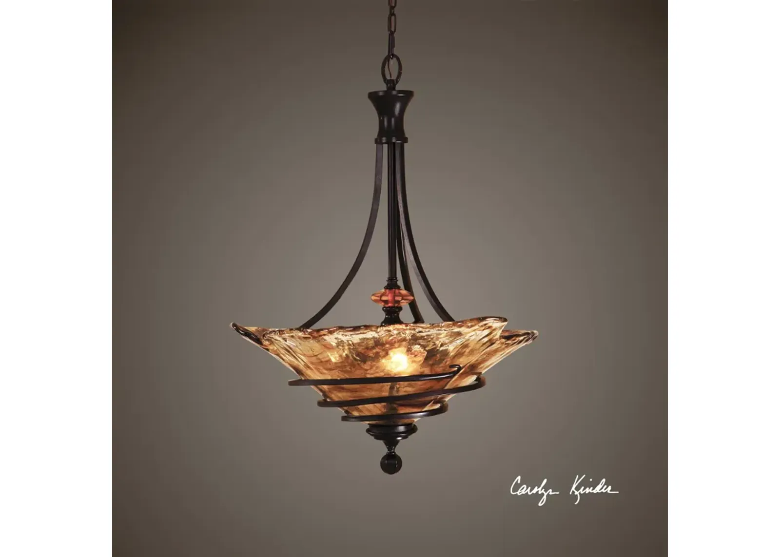 Uttermost Vitalia 3 Lt Oil Rubbed Bronze Pendant