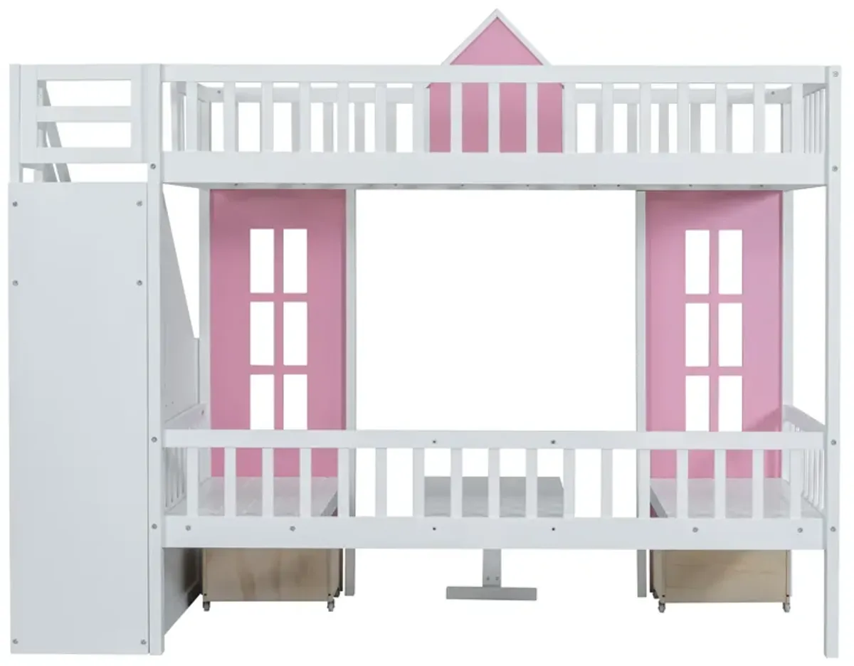 Merax Bunk Bed with Table