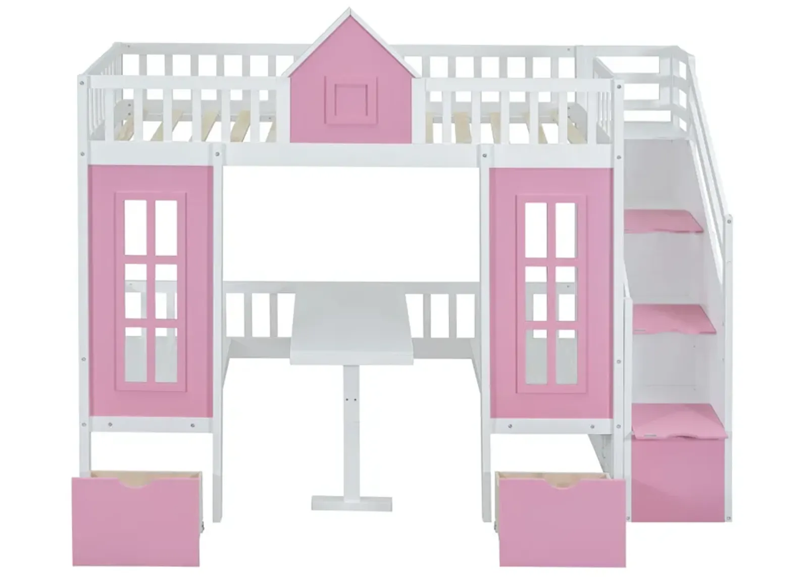 Merax Bunk Bed with Table