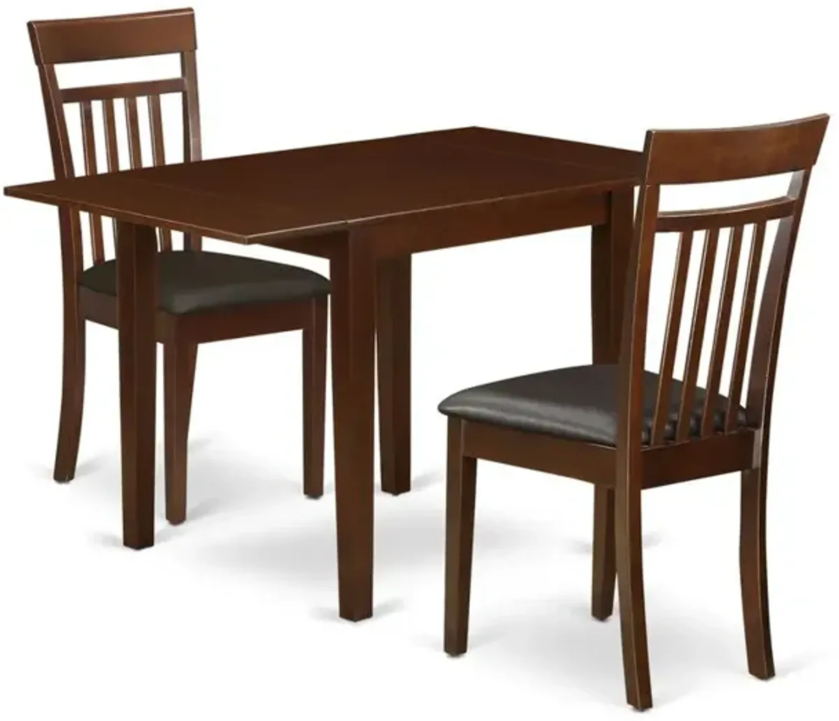 Dining Room Set Mahogany, NDCA3-MAH-LC