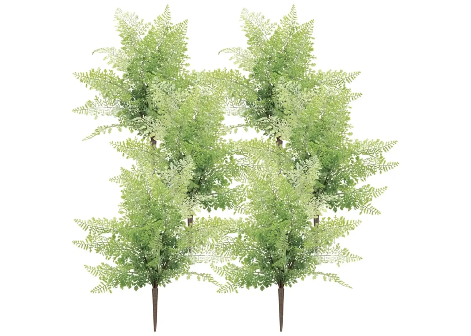 6-Piece Maiden Hair Fern Bush Set for Natural-Looking Home, Office, or Event Decor