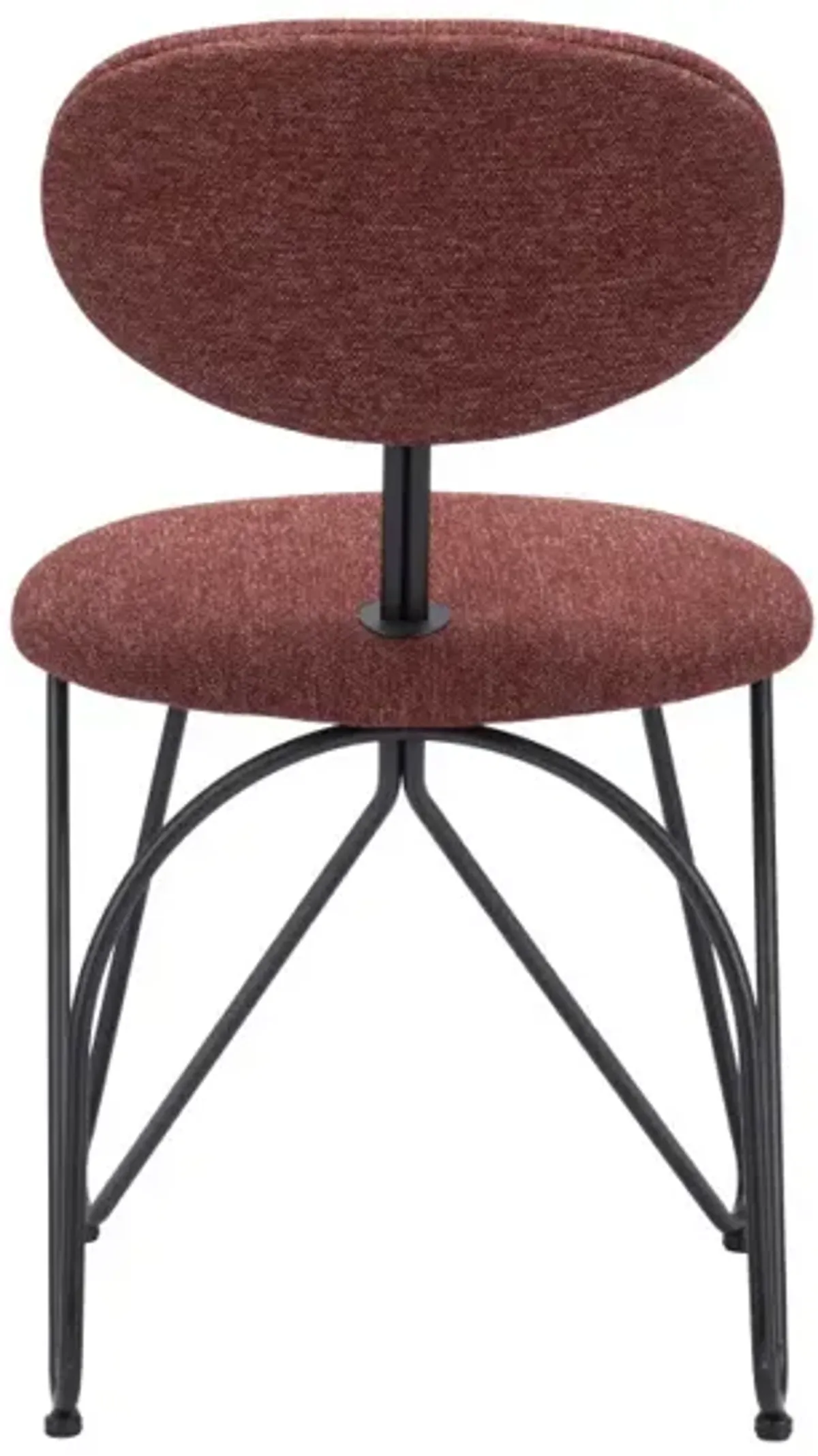 Novi Dining Chair (Set of 2) Maroon Brown