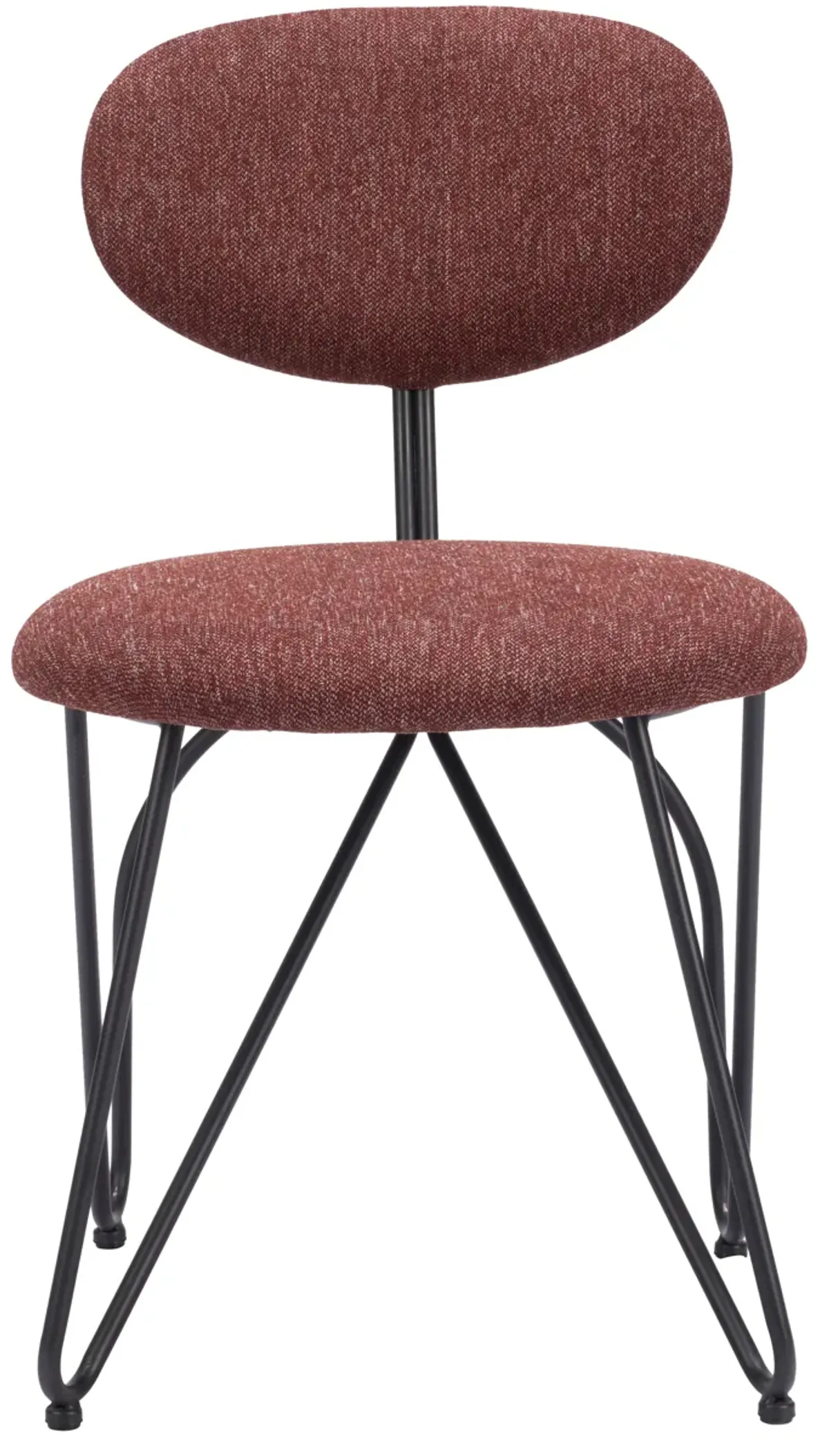 Novi Dining Chair (Set of 2) Maroon Brown