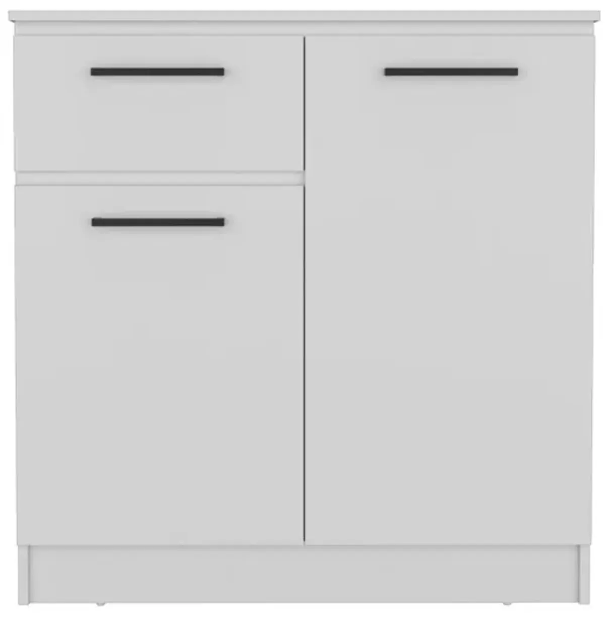 Idaho Dresser with 2-Door Cabinets and Drawer -Black