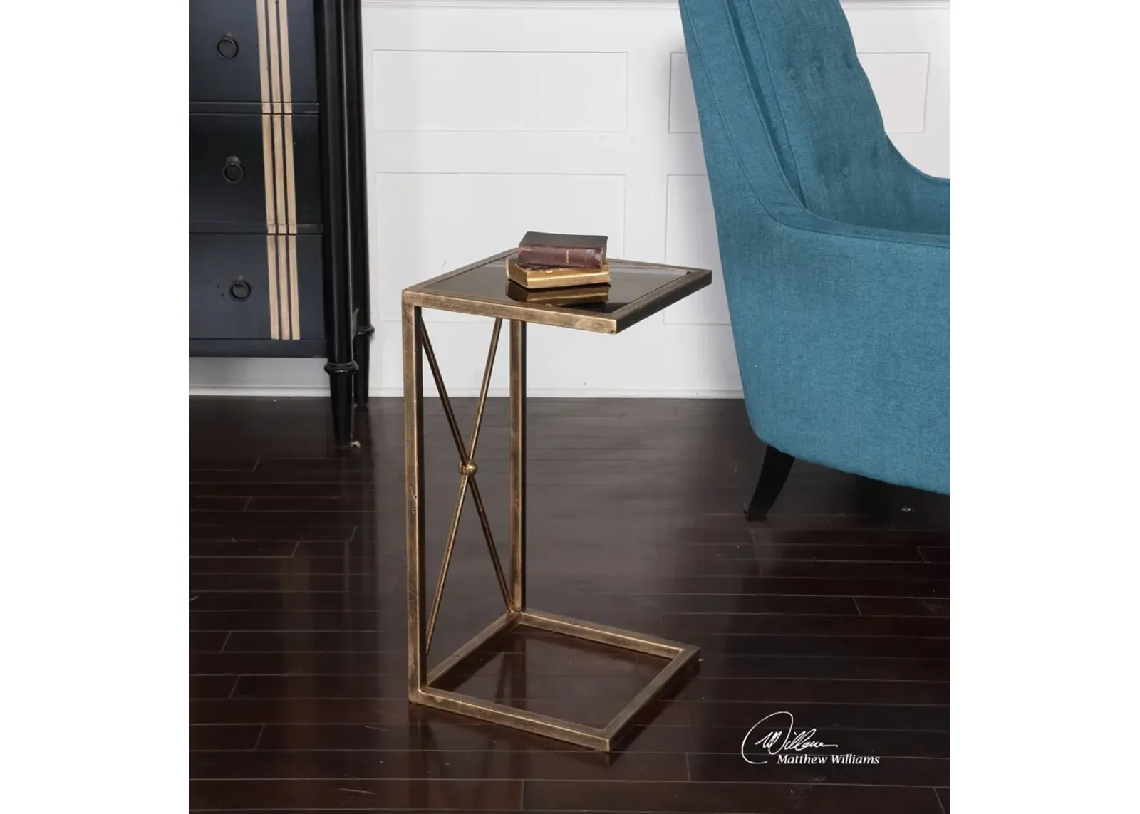 Uttermost Zafina Gold Accent Table