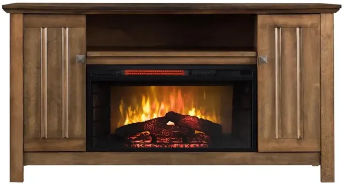 OS Home Model 5542 Infrared Electric Fireplace Media Console .