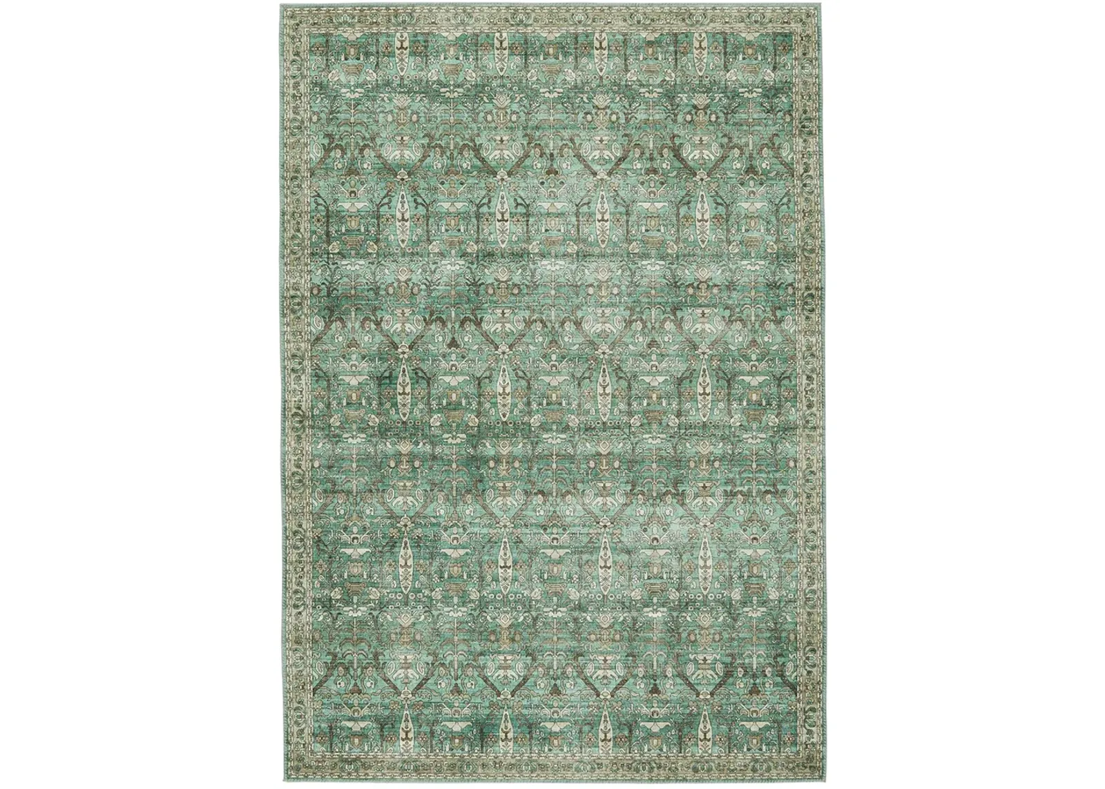 Keyara By Nikki Chu Razi Green 2'6" x 8' Runner Rug