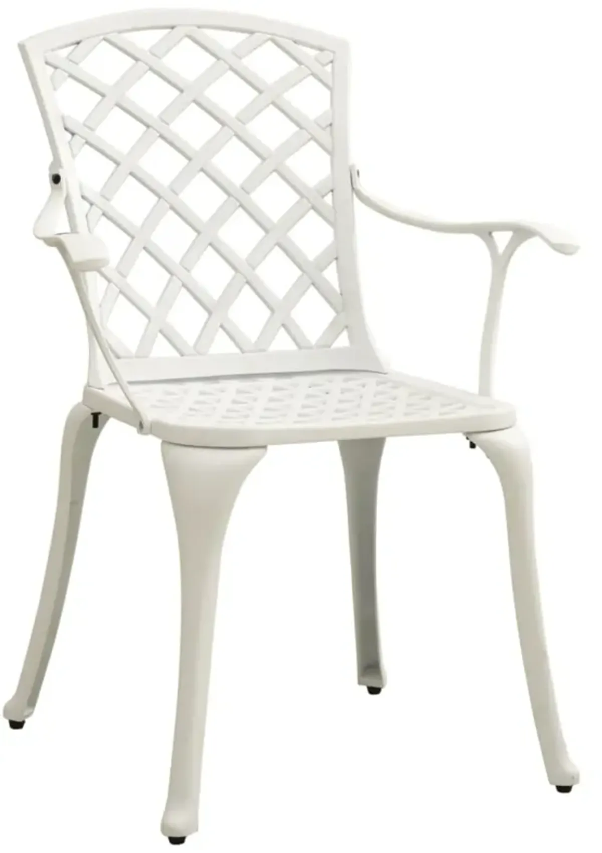 vidaXL 5 Piece Bistro Set Cast Aluminum White