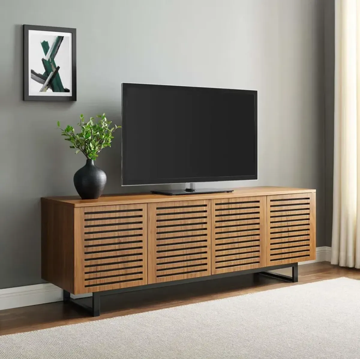 Modway Parker Wood Walnut, 73" TV Stand