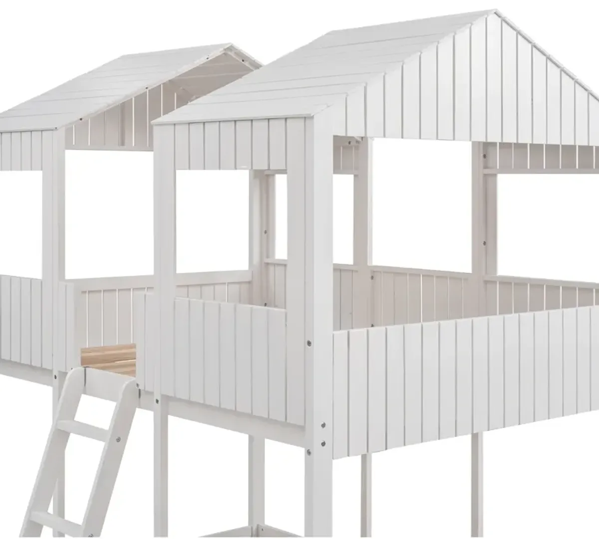 Merax Bunk Bed with Roof and Ladder