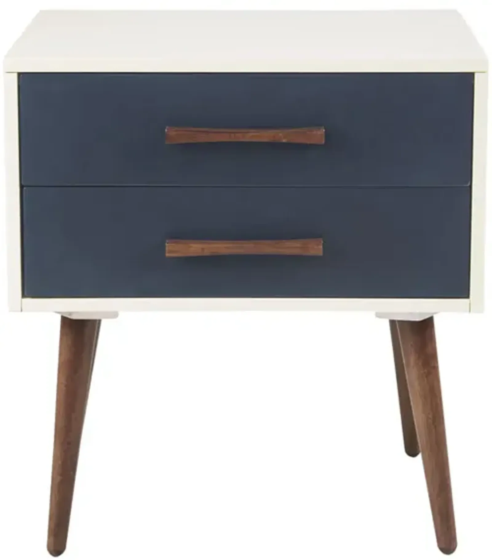 Gracie Mills Jarrett Mid-Century 2-Drawer Nightstand