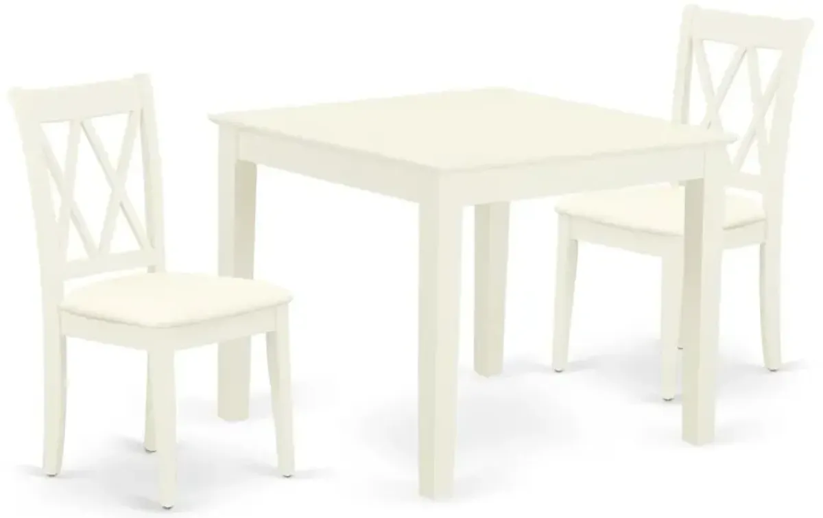 Dining Room Set Linen White, OXCL3-LWH-C