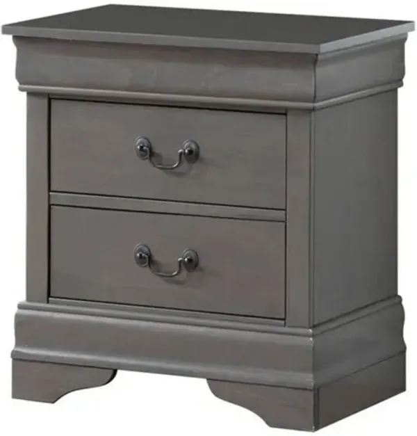 Streamdale Louis Philippe Nightstand: Solid Wood, Dovetail Construction