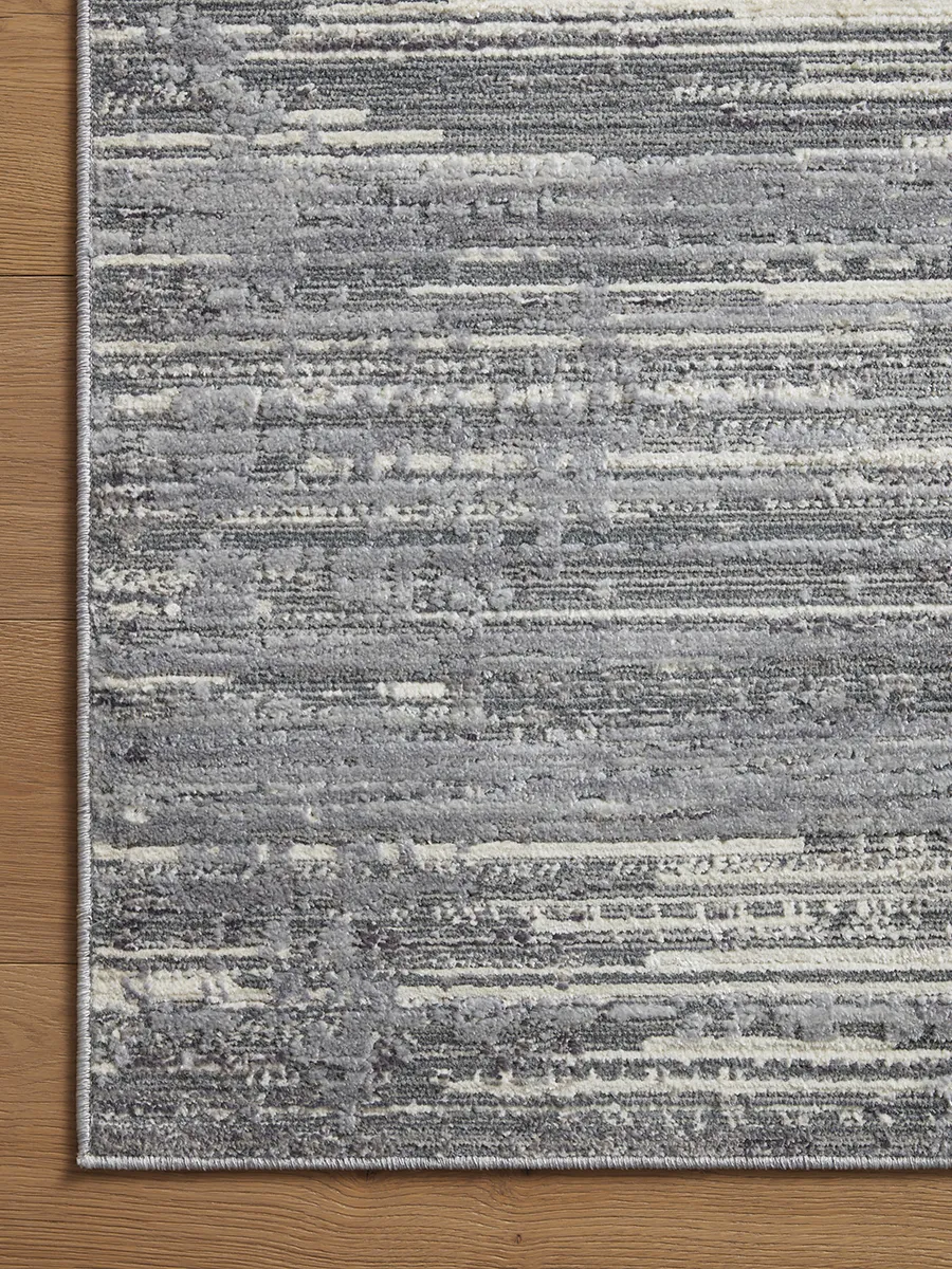 Arden ARD03 Grey/Ivory 6'3" x 9' Rug