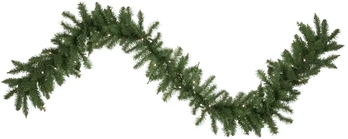 9' x 12" Pre-Lit Winona Fir Artificial Christmas Garland  Warm White LED Lights