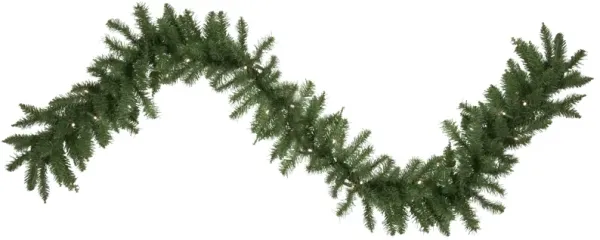 9' x 12" Pre-Lit Winona Fir Artificial Christmas Garland  Warm White LED Lights