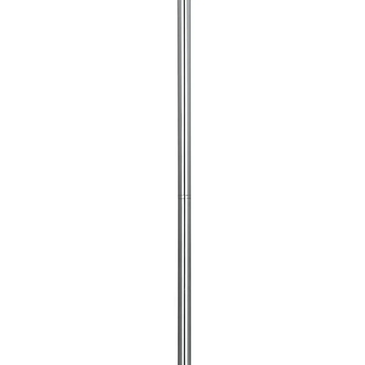 Cue 72 Inch Floor Lamp, Globe Shade, Nickel Metal Frame, Round Base-Benzara