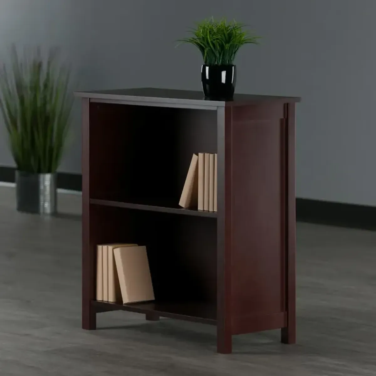 Milan Storage Shelf or Bookcase, 3-Tier, Medium