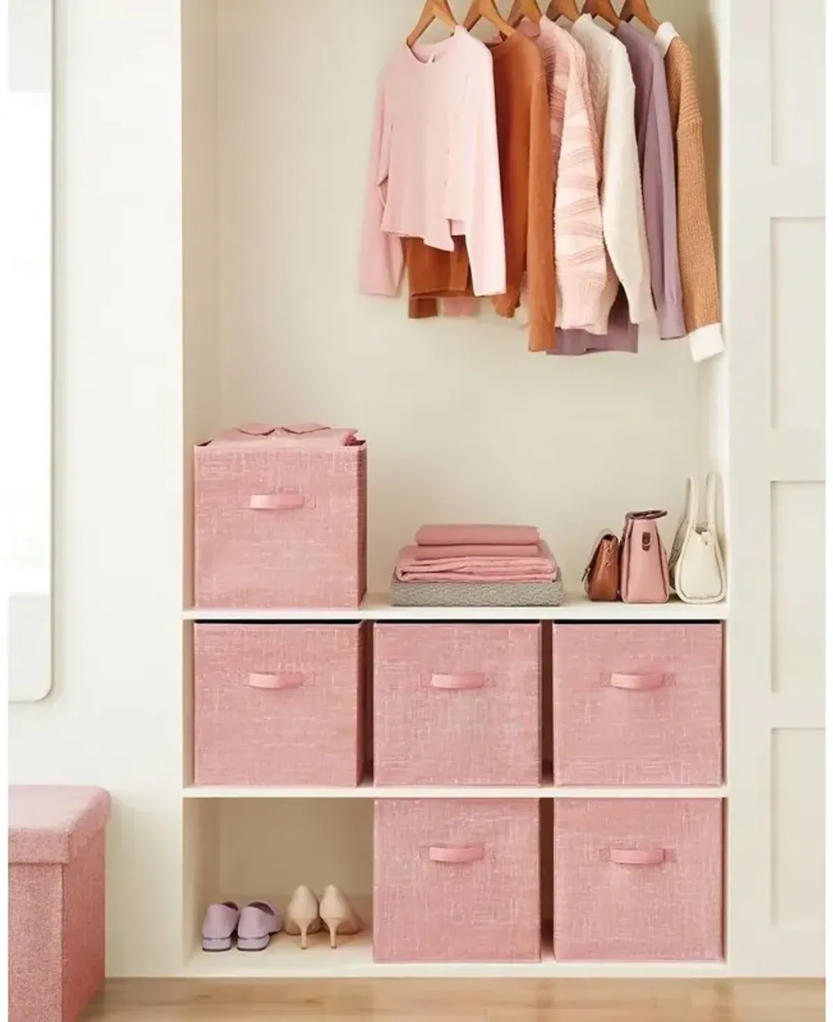 Non-Woven Fabric Storage Cubes with Double Handles