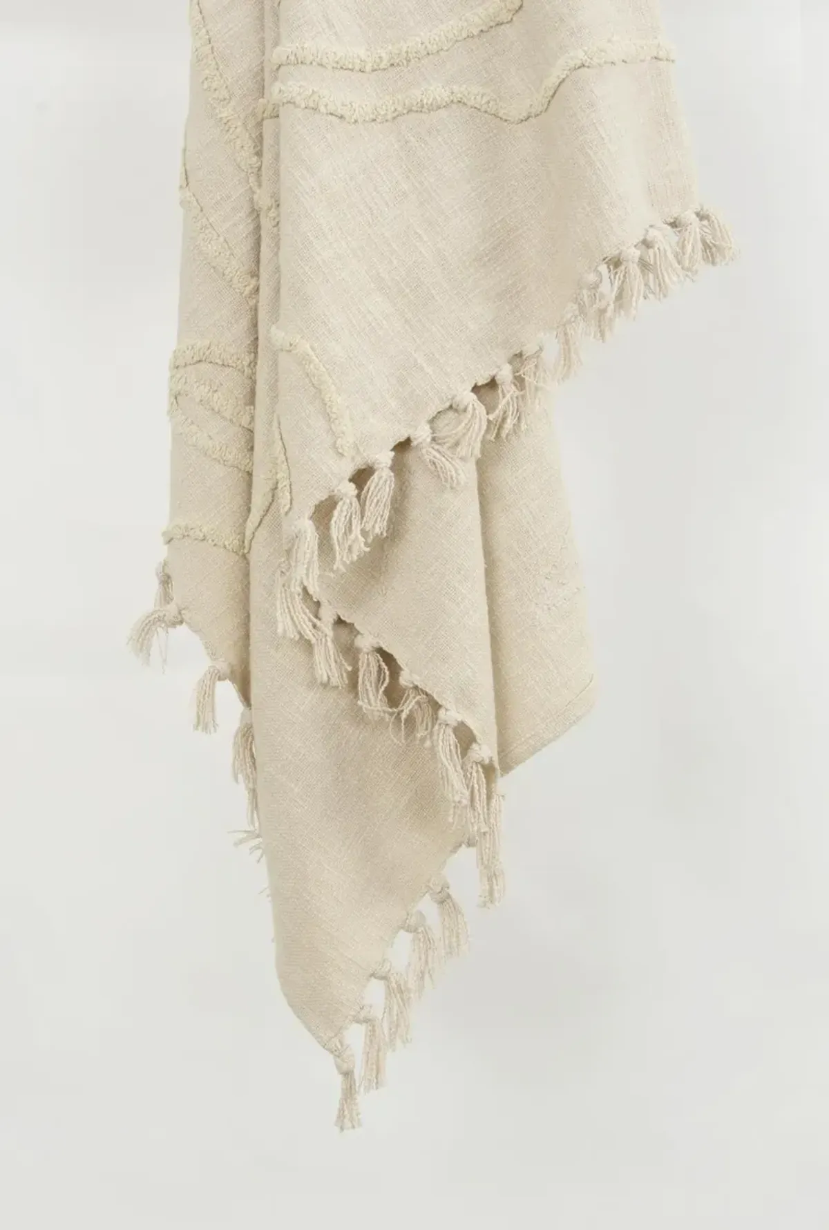 Natural 50" x 60" Throw Blanket
