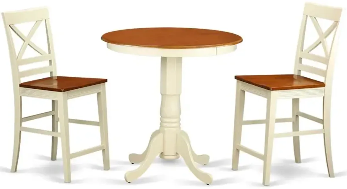 3 Pc counter height Dining set - counter height Table and 2 counter height stool.
