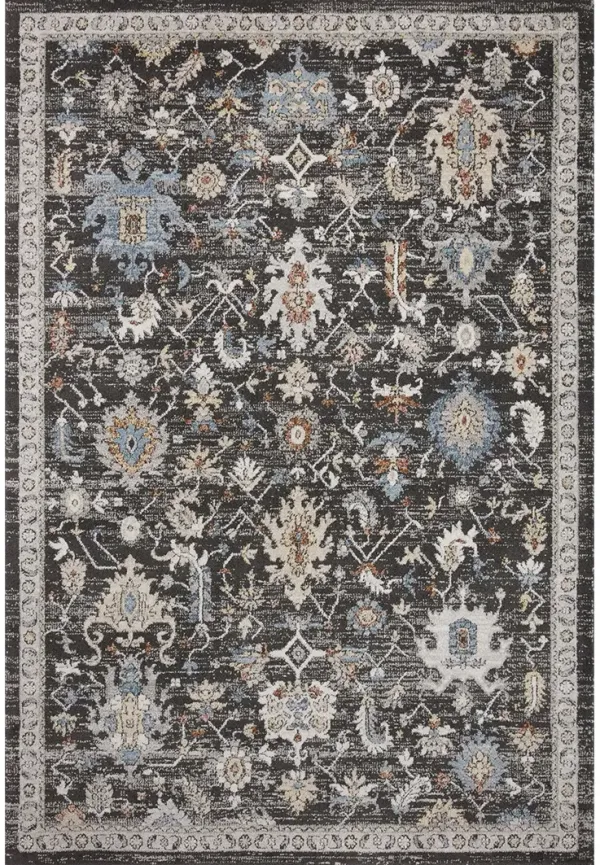 Odette ODT04 Charcoal/Multi 6'7" x 9'6" Rug
