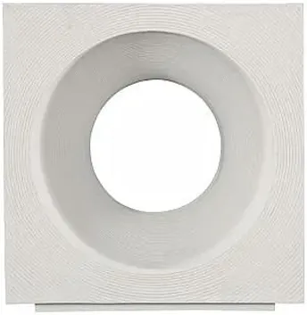 Void White Stone Side Table