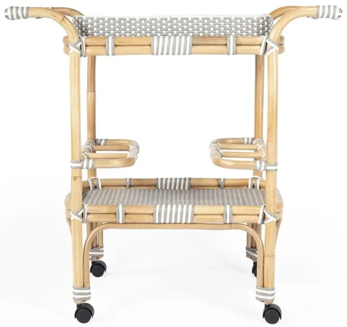 Contemporary Rattan Bar Cart, Belen Kox