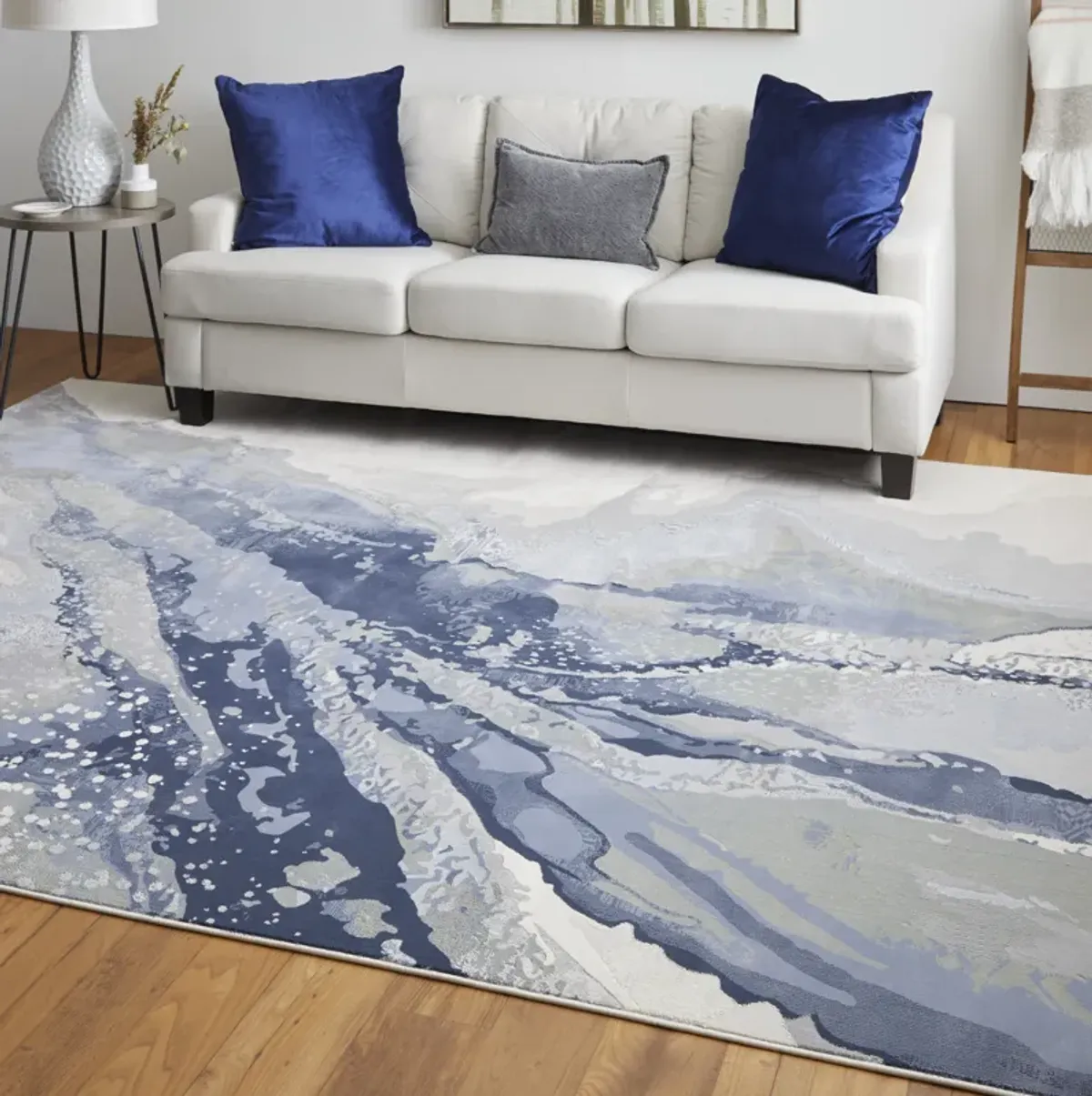 Clio 39K2F Blue/Gray/Ivory 2' x 3' Rug