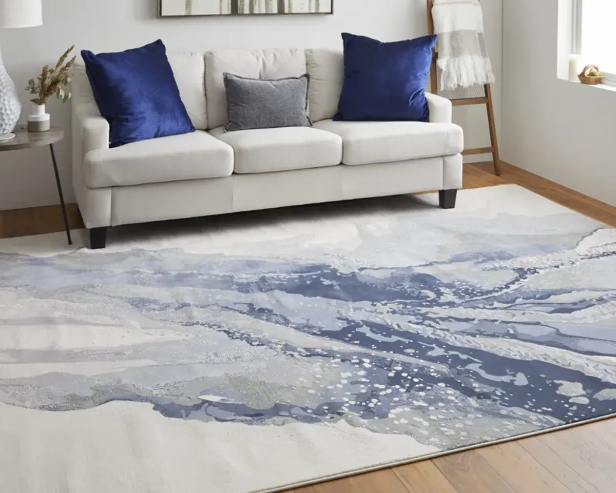 Clio 39K2F Blue/Gray/Ivory 2' x 3' Rug