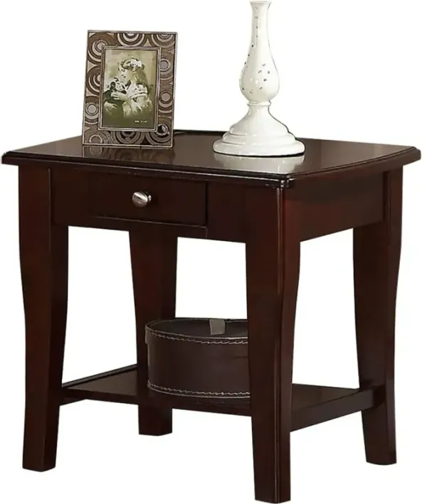 Streamdale Modern Wooden Brown 1 Piece End Table Living Room Sofa Side Table