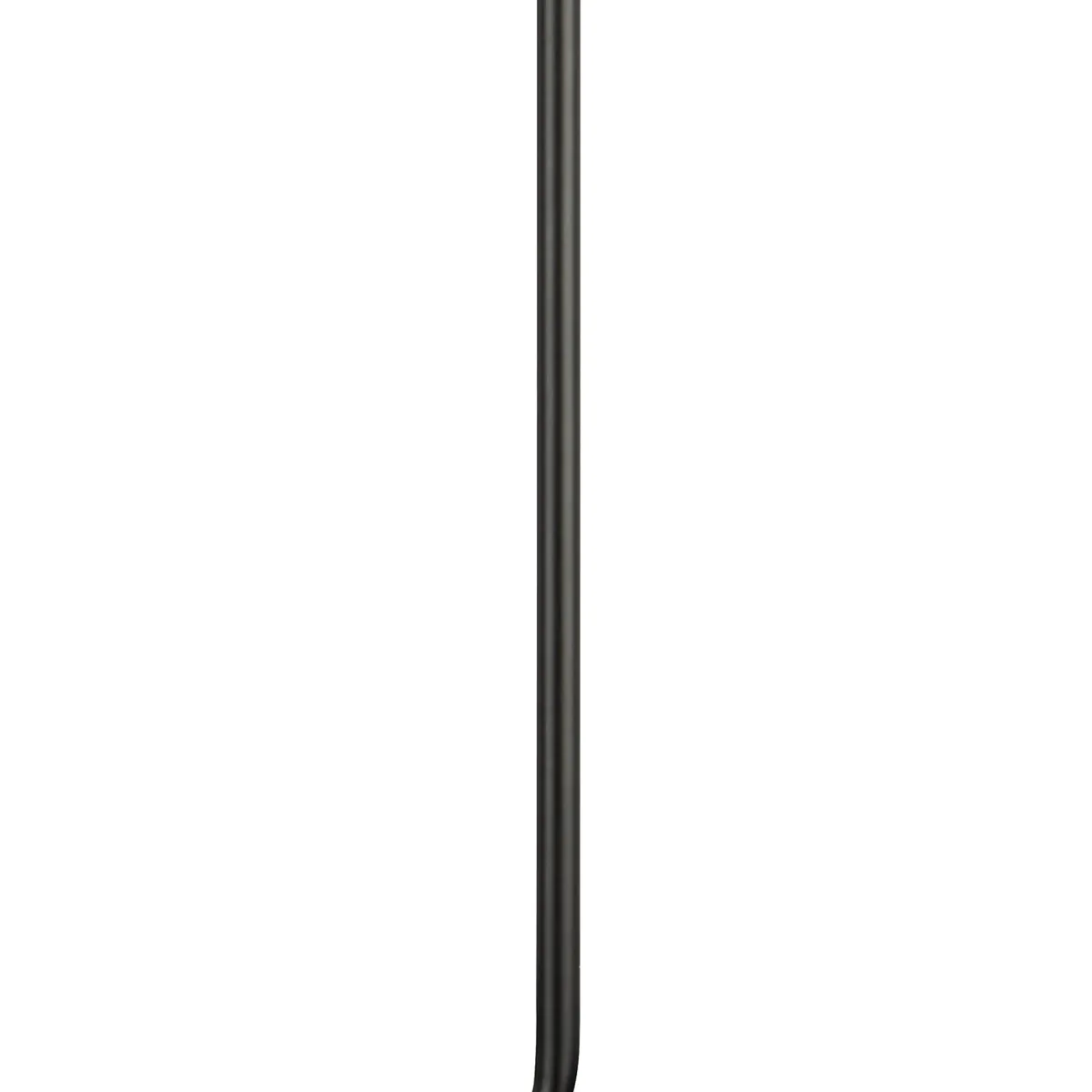 Colin 20 Inch Desk Lamp, Black Metal Frame, Round Base, USB Charging Port - Benzara