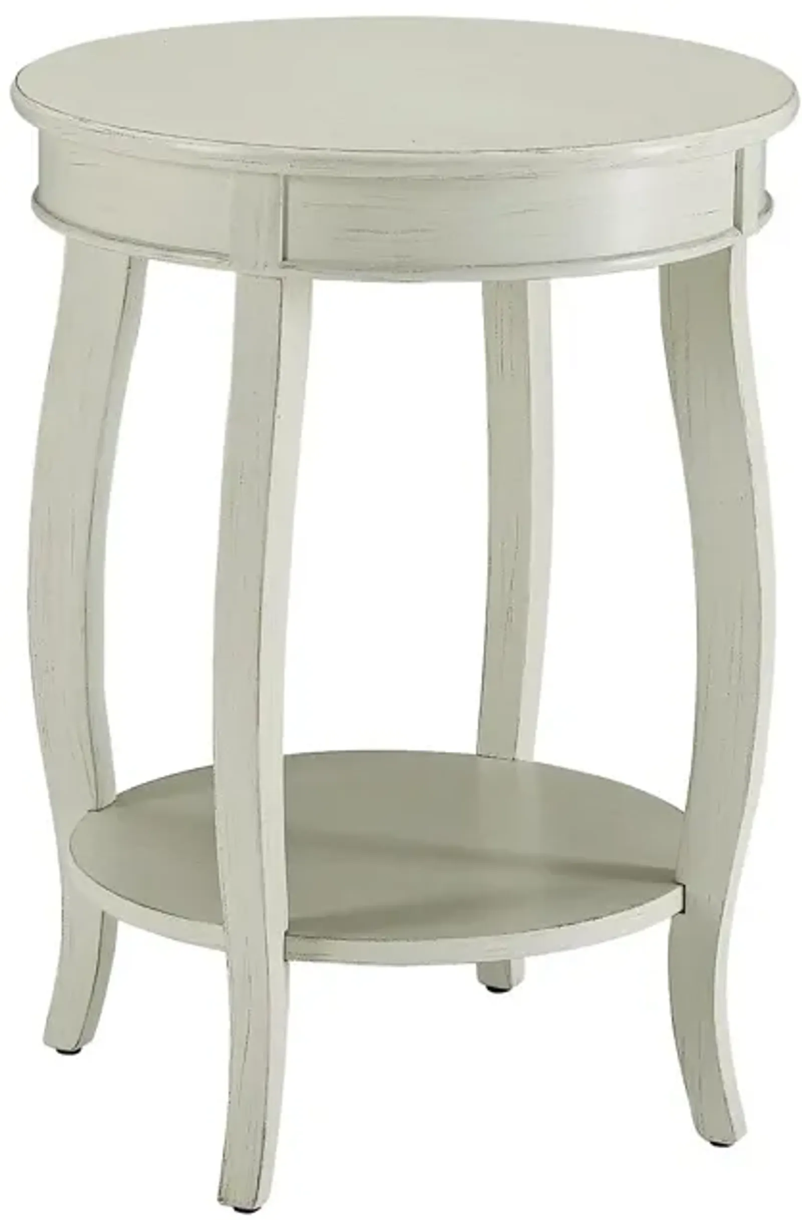 ACME Aberta Accent Table, Antique White